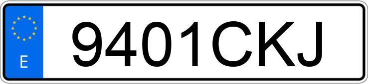 Numer rejestracyjny 9401CKJ posiada HONDA CBF 600