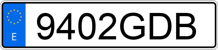 Numer rejestracyjny 9402GDB posiada VOLKSWAGEN TOURAN