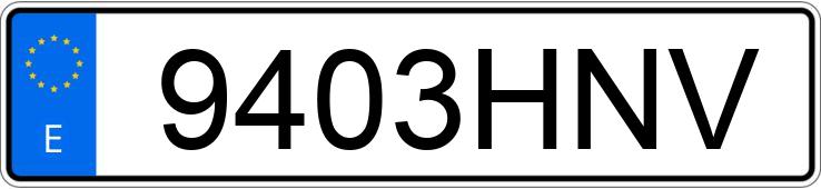 Numer rejestracyjny 9403HNV posiada MERCEDES E (212-207)