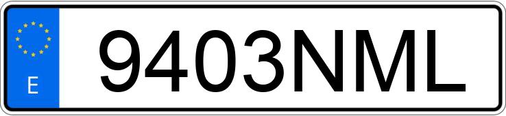 Numer rejestracyjny 9403NML posiada SEAT IBIZA