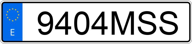 Numer rejestracyjny 9404MSS posiada MERCEDES GLE (166-292)