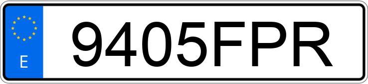 Numer rejestracyjny 9405FPR posiada FORD FOCUS C-MAX