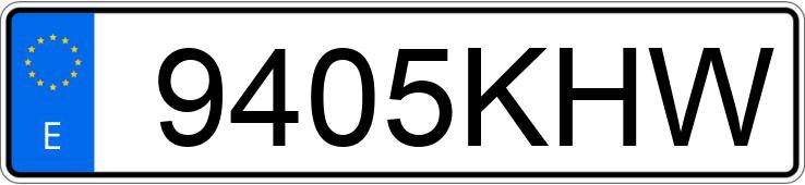 Numer rejestracyjny 9405KHW posiada MITSUBISHI OUTLANDER