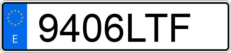 Numer rejestracyjny 9406LTF posiada VOLKSWAGEN GOLF