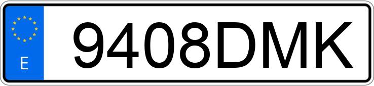 Die Registrierungsnummer 9408DMK hat RENAULT ESPACE