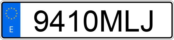 Numer rejestracyjny 9410MLJ posiada BMW X5