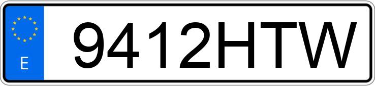 Numer rejestracyjny 9412HTW posiada SEAT IBIZA