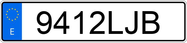 Numer rejestracyjny 9412LJB posiada AUDI Q2