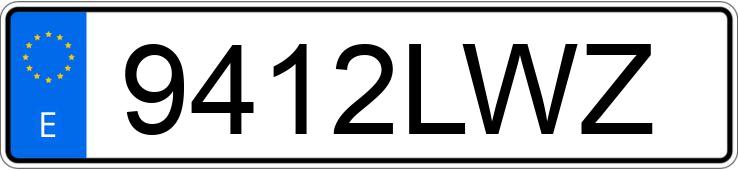 Numer rejestracyjny 9412LWZ posiada VOLKSWAGEN GOLF Numer rejestracyjny 9412LWZ posiada VOLKSWAGEN GOLF