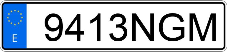 Numer rejestracyjny 9413NGM posiada DAF XF