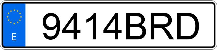 Numer rejestracyjny 9414BRD posiada AUDI A4