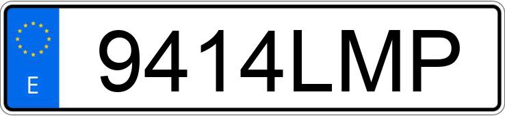 Numer rejestracyjny 9414LMP posiada AUDI A3 SPORTBACK Numer rejestracyjny 9414LMP posiada AUDI A3 SPORTBACK