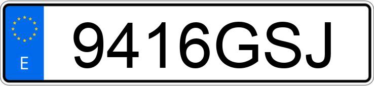 Numer rejestracyjny 9416GSJ posiada SEAT IBIZA
