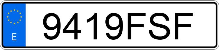 Numer rejestracyjny 9419FSF posiada PEUGEOT 207 Numer rejestracyjny 9419FSF posiada PEUGEOT 207