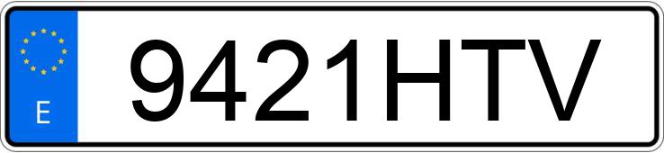 Numer rejestracyjny 9421HTV posiada VOLKSWAGEN TRANSPORTER