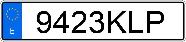 Numer rejestracyjny 9423KLP posiada VOLKSWAGEN TIGUAN