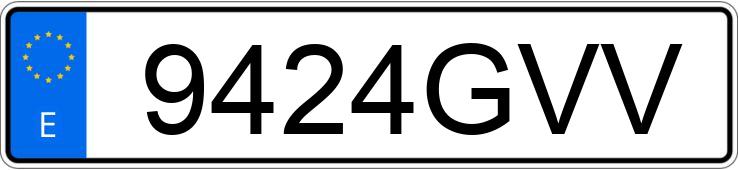 Numer rejestracyjny 9424GVV posiada FORD KUGA