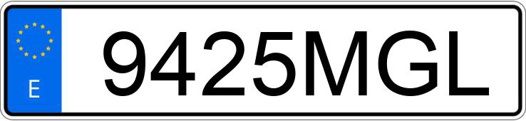 Numer rejestracyjny 9425MGL posiada VOLKSWAGEN CRAFTER