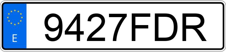 Numer rejestracyjny 9427FDR posiada SEAT IBIZA