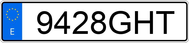 Numer rejestracyjny 9428GHT posiada AUDI A5