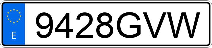 Numer rejestracyjny 9428GVW posiada AUDI A3 SPORTBACK