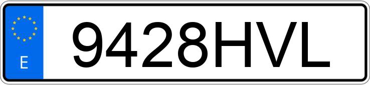 Numer rejestracyjny 9428HVL posiada SEAT IBIZA