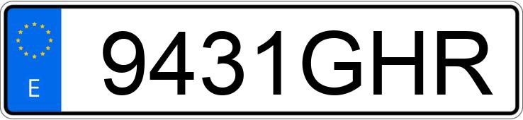 Numer rejestracyjny 9431GHR posiada SEAT IBIZA