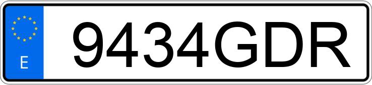 Numer rejestracyjny 9434GDR posiada TOYOTA RAV4