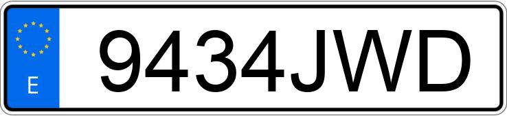 Numer rejestracyjny 9434JWD posiada BMW SERIE 1