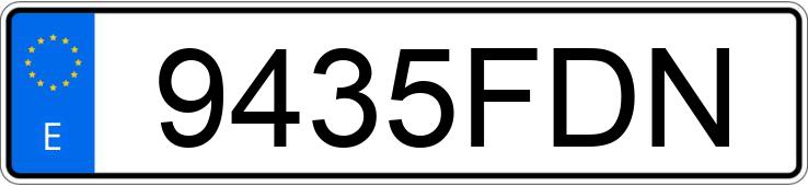 Numer rejestracyjny 9435FDN posiada VOLKSWAGEN JETTA