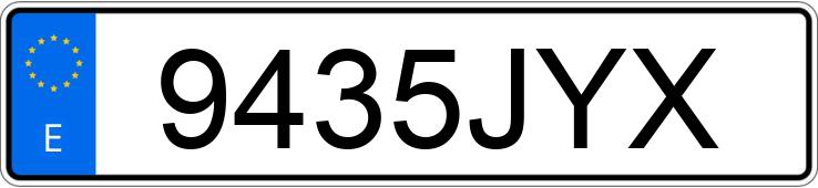 Numer rejestracyjny 9435JYX posiada RENAULT GRAND KANGOO