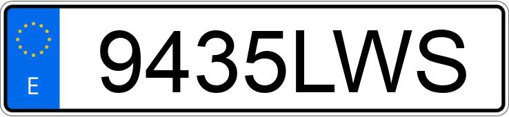 Numer rejestracyjny 9435LWS posiada PEUGEOT 308