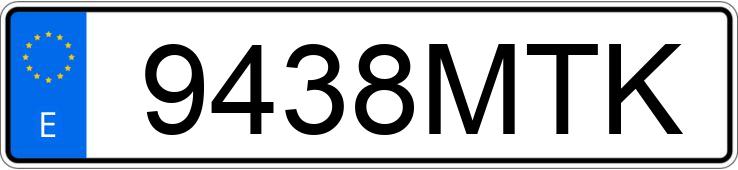 Numer rejestracyjny 9438MTK posiada PORSCHE MACAN