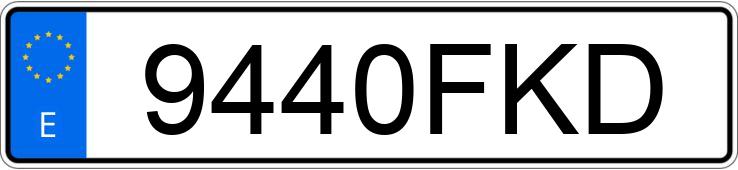 Numer rejestracyjny 9440FKD posiada AUDI A4
