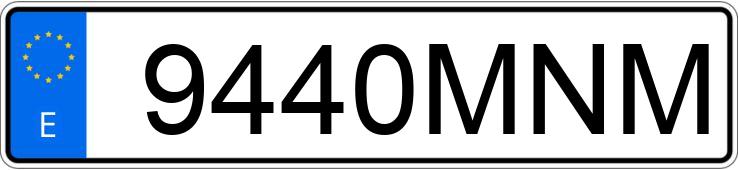 Numer rejestracyjny 9440MNM posiada BMW SERIE 5