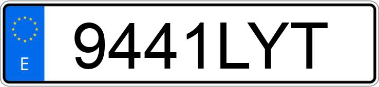 Numer rejestracyjny 9441LYT posiada SEAT ARONA