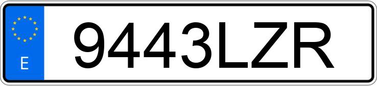 Numer rejestracyjny 9443LZR posiada ERIDER VESPINO