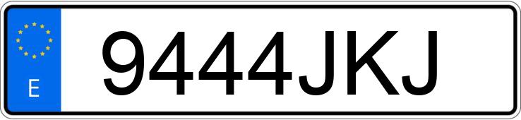 Numer rejestracyjny 9444JKJ posiada PEUGEOT BIPPER