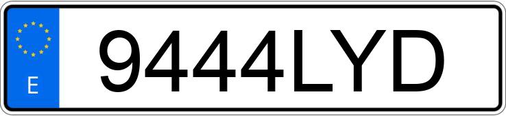 Numer rejestracyjny 9444LYD posiada KIA SPORTAGE