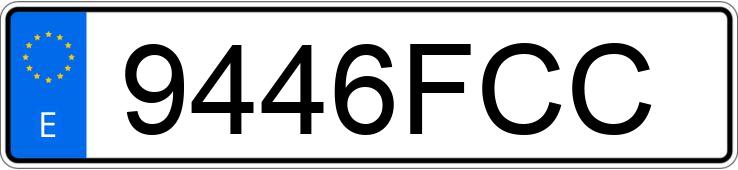 Numer rejestracyjny 9446FCC posiada CITROEN XSARA