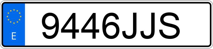 Numer rejestracyjny 9446JJS posiada PEUGEOT 308