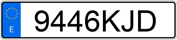 Numer rejestracyjny 9446KJD posiada YAMAHA X-MAX