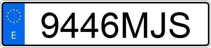 Numer rejestracyjny 9446MJS posiada FIAT 500