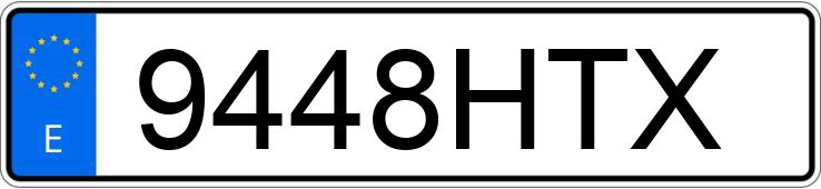 Numer rejestracyjny 9448HTX posiada VOLKSWAGEN GOLF Numer rejestracyjny 9448HTX posiada VOLKSWAGEN GOLF