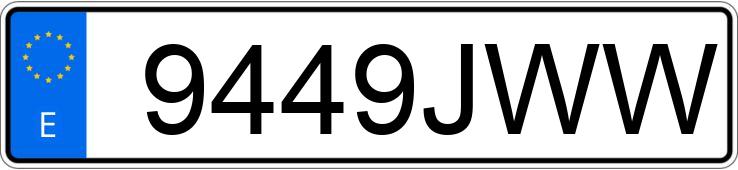 Numer rejestracyjny 9449JWW posiada TOYOTA AURIS