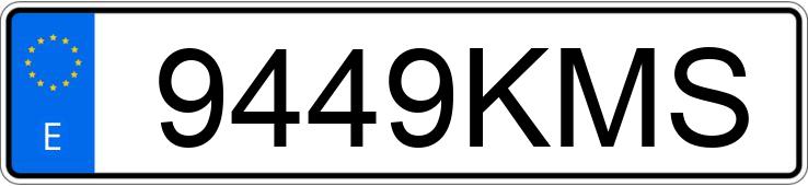 Numer rejestracyjny 9449KMS posiada AUDI TT