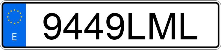 Numer rejestracyjny 9449LML posiada SKODA FABIA