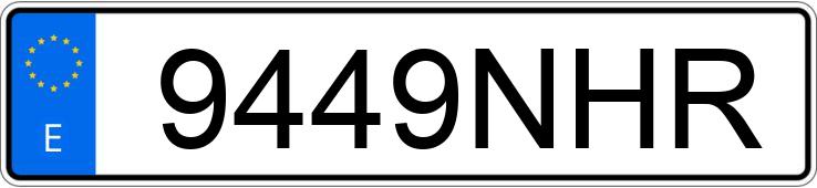 Numer rejestracyjny 9449NHR posiada VOLKSWAGEN TIGUAN