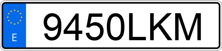 Numer rejestracyjny 9450LKM posiada VOLKSWAGEN GOLF