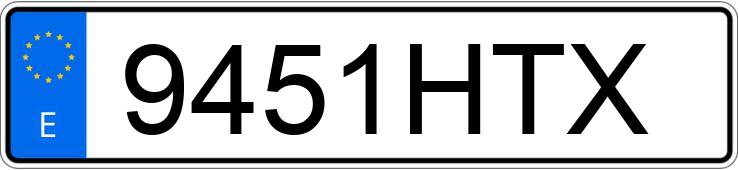 Numer rejestracyjny 9451HTX posiada SEAT LEON